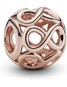 Charm Pandora infinito calado Recubrimiento en Oro Rosa de 14k  781872