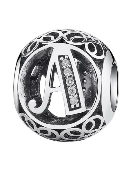 Charm Pandora Letra A Vintage 791845cz pa55