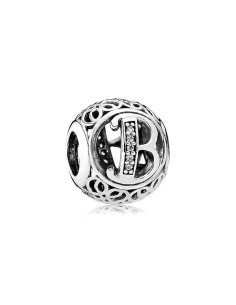 Charm Pandora Letra B Vintage 791846cz pa56