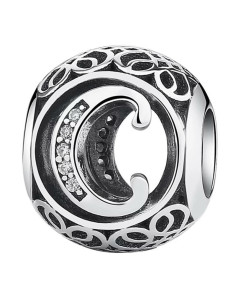 Charm Pandora Letra C Vintage 791847cz pa57