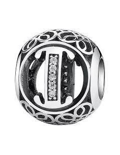 Charm Pandora Letra I Vintage 791853cz pa63