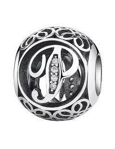 Charm Pandora Letra P Vintage 791860cz pa69