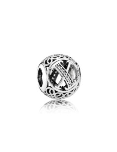 Charm Pandora Letra X Vintage 791868cz pa76