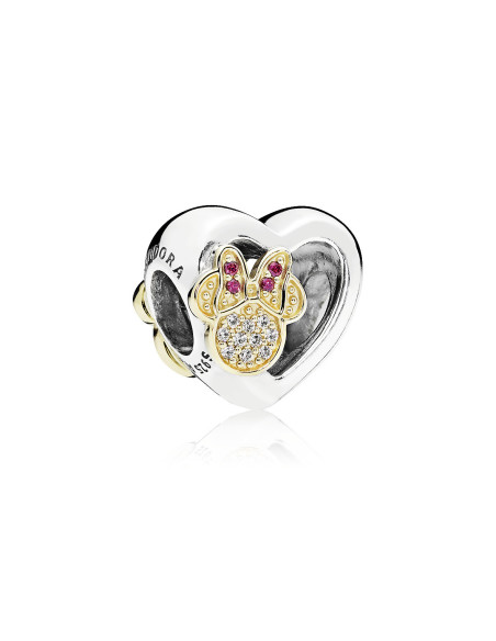 Charm Pandora Corazon Mikey y Minie disney 796463CZ pa83
