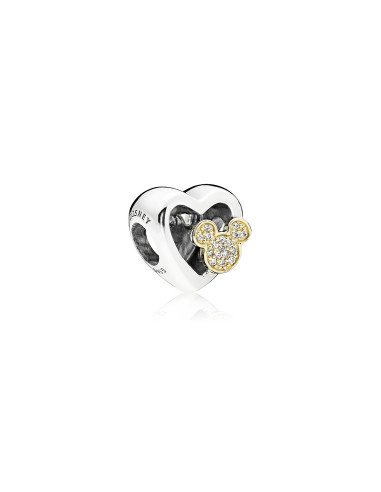 Charm Pandora Corazon Mikey y Minie disney 796463CZ pa83
