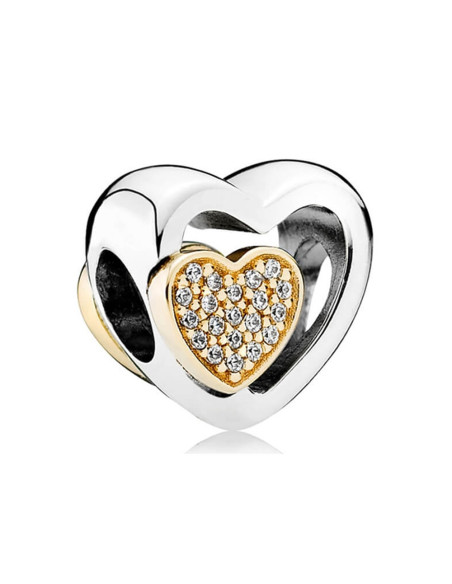 Charm Pandora Corazones Unidos 791806CZ pa89