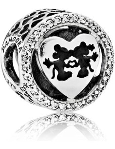 Charm Pandora DISNEY MICKEY y MINNIE Beso de Amor 791957CZ pa93