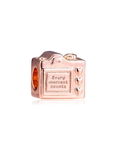 Charm Pandora  Camara Rosa con Circonita Cúbica  787986CZ pa105