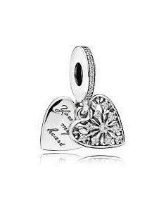 Charm Pandora Colgante De Corazón De Cristal De Hielo 796372cz pa136