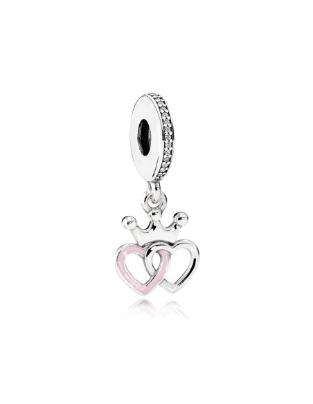 Charm Pandora Colgante Corazones Coronados 791963CZ pa143