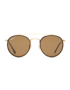 Ray Ban Rb3647n 001/57 Round Double Bridge Cafe Polarizado 2