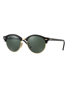 Ray Ban Rb4246 901 Clubround Negro G-15 Dorado Clasico | Sunnies.uno