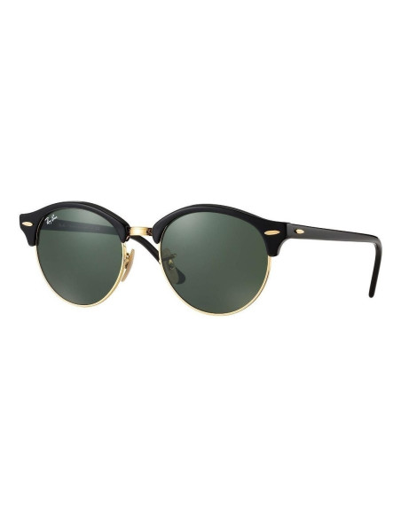 Ray Ban Rb4246 901 Clubround Negro G-15 Dorado Clasico | Sunnies.uno