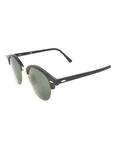 Ray Ban Rb4246 901 Clubround Negro G-15 Dorado Clasico | Sunnies.uno