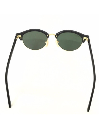 Ray Ban Rb4246 901 Clubround Negro G-15 Dorado Clasico | Sunnies.uno
