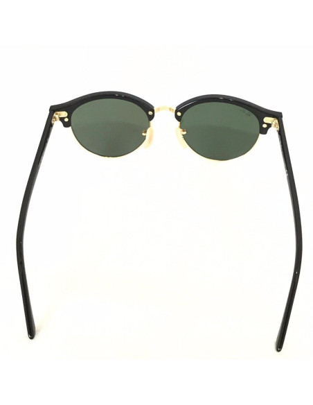 Ray Ban Rb4246 901 Clubround Negro G-15 Dorado Clasico | Sunnies.uno
