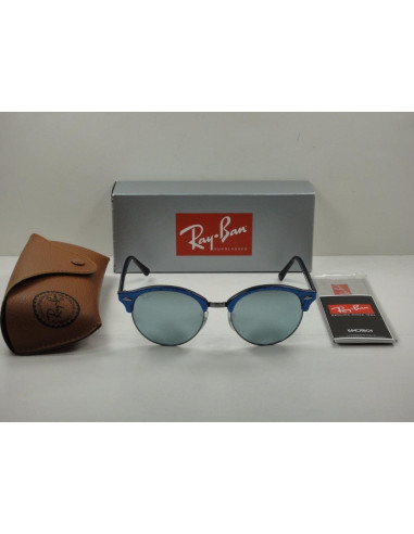 Ray Ban Rb4246 984/30 Clubround Plata Espejo Azul Original | Sunnie...