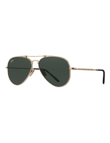 Ray Ban Rb8125 913658 Aviator Titanium White Gold G-15 Icon | Sunni...