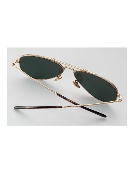 Ray Ban Rb8125 913658 Aviator Titanium White Gold G-15 Icon | Sunni...