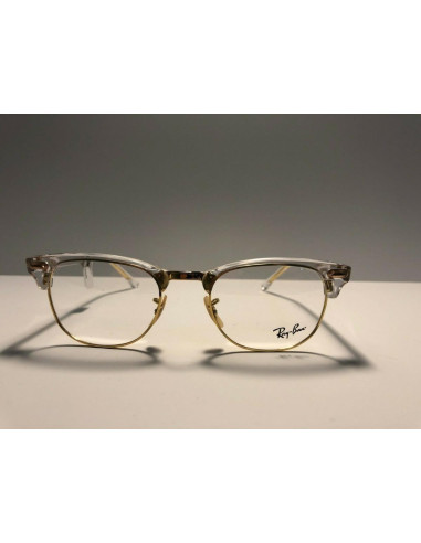 Ray Ban Oftalmico Rb5154 5762 Clubmaster Dorado Transparente | Sunn...