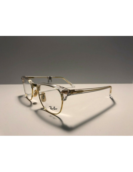 Ray Ban Oftalmico Rb5154 5762 Clubmaster Dorado Transparente | Sunn...