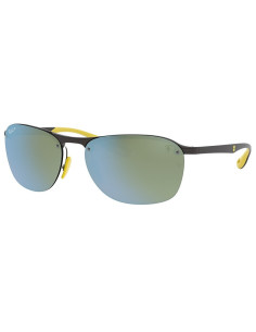 Ray Ban RB4302M F624/H1 Scuderia Ferrari Plata Amarillo