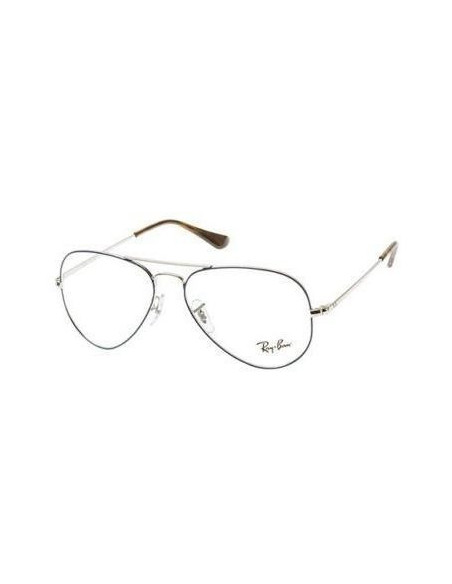 Ray Ban Oftalmico Rb6489 2970 Aviator Plateado Azul Original | Sunn...