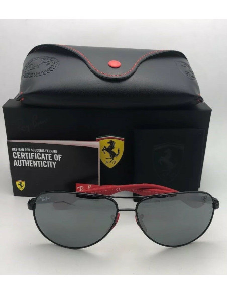 Ray Ban RB8313M F009/6G Aviator Scuderia Ferrari Fibra de carbono