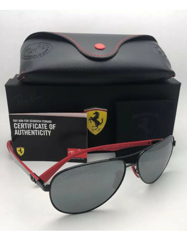 Ray Ban RB8313M F009/6G Aviator Scuderia Ferrari Fibra de carbono