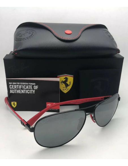 Ray Ban RB8313M F009/6G Aviator Scuderia Ferrari Fibra de carbono