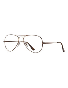 Ray Ban Oftalmico Rb6489 2531 Cafe Aviator Large Metal | Sunnies.uno