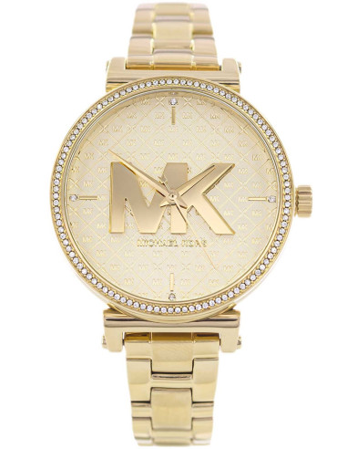 Michael Kors Sofie cuarzo cristal oro esfera señoras reloj MK4334