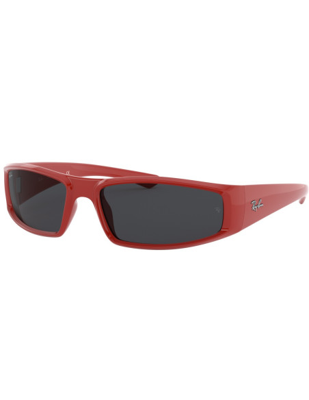 Ray Ban Rb4335 6487/87 Rectangular Acetato Rojo Negro | Sunnies...