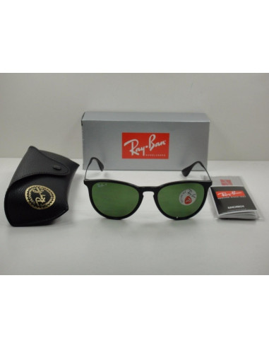 Ray Ban Rb4171 601/2p Erika Verde Polarizado Negro Icon | Sunnies.uno