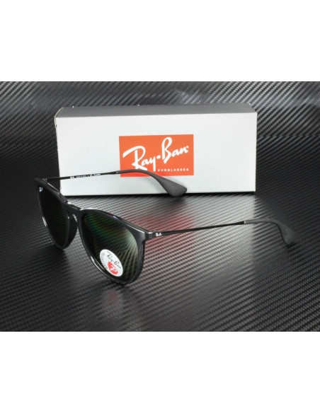 Ray Ban Rb4171 601/2p Erika Verde Polarizado Negro Icon | Sunnies.uno