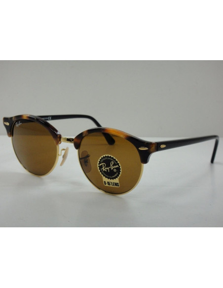 Ray Ban Rb4246 1160 Clubround Fleck Carey Cafe B-15 Clasico | Sunni...