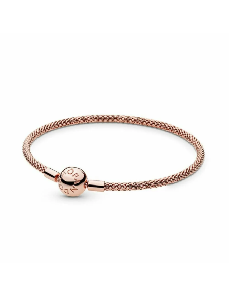 Brazalete Pandora de malla Pandora Moments Oro Rosa 586543