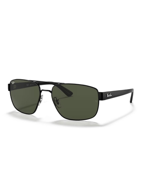 Ray Ban Rb3663 002/31 Square Aviator Negro G-15 Original