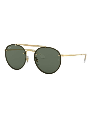 Ray Ban Rb3614n 914071 Round Double Bridge Blaze Negro G-15 | Sunni...