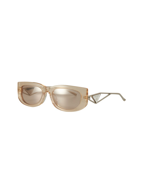 Prada SPR 14Y 19M-4I2 Symbole Rectangle Crystal Beige
