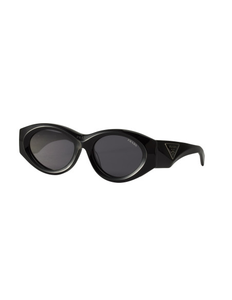 Prada PR 20ZS 1AB-5S0 Square Shape Negro Plata