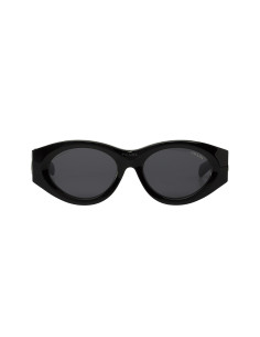 Prada PR 20ZS 1AB-5S0 Square Shape Negro Plata 2
