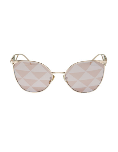 Prada SPR 50ZS SVF-05T Irregular Pink Gold Tampo Triangles