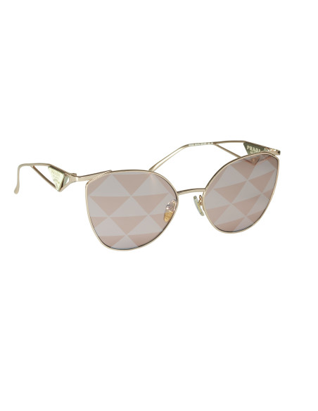 Prada SPR 50ZS SVF-05T Irregular Pink Gold Tampo Triangles