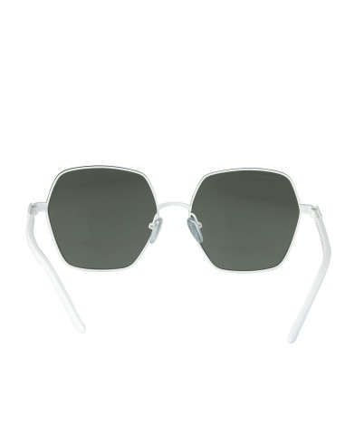 Prada SPR56Y 461-5Z1 Hexagon Shape Blanco Gris