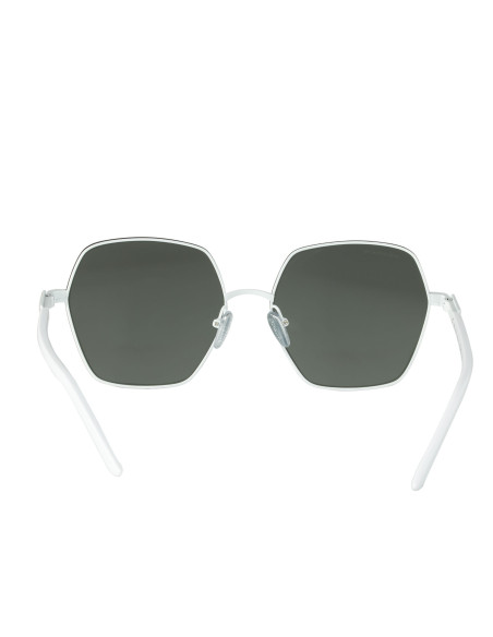 Prada SPR56Y 461-5Z1 Hexagon Shape Blanco Gris