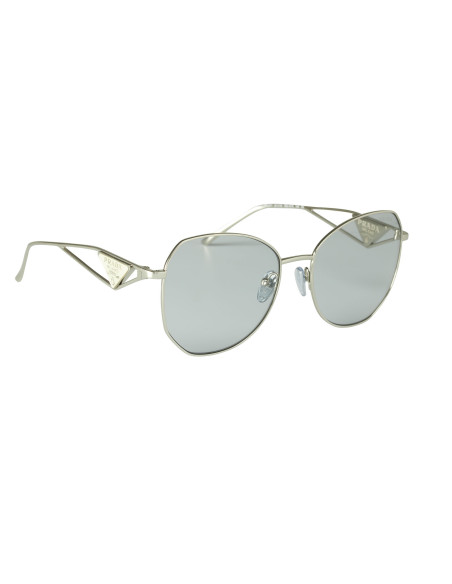 Prada SPR 57YS 1BC-07D Butterfly Shape Gray Silver