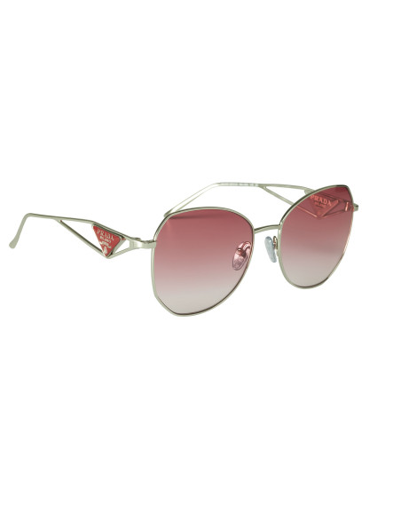 Prada SPR 57YS 1BC-09Q Butterfly Shape Silver Pink Gradient