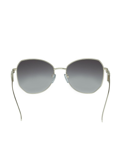 Prada SPR 57YS 1BC-5D1 Butterfly Shape Silver Grey Shaded