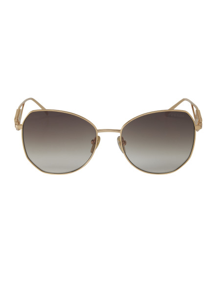 Prada SPR 57YS ZVN-3D0 Butterfly Shape Pale Gold Brown